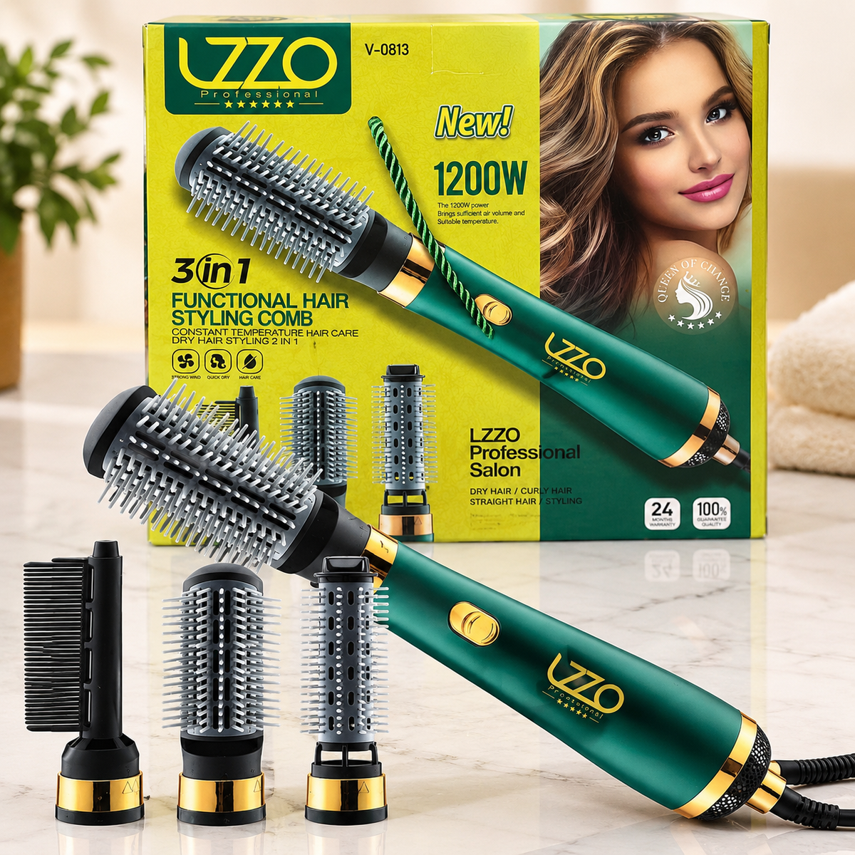 Brosse soufflante/coiffante 3-en-1 — LZZO Professional