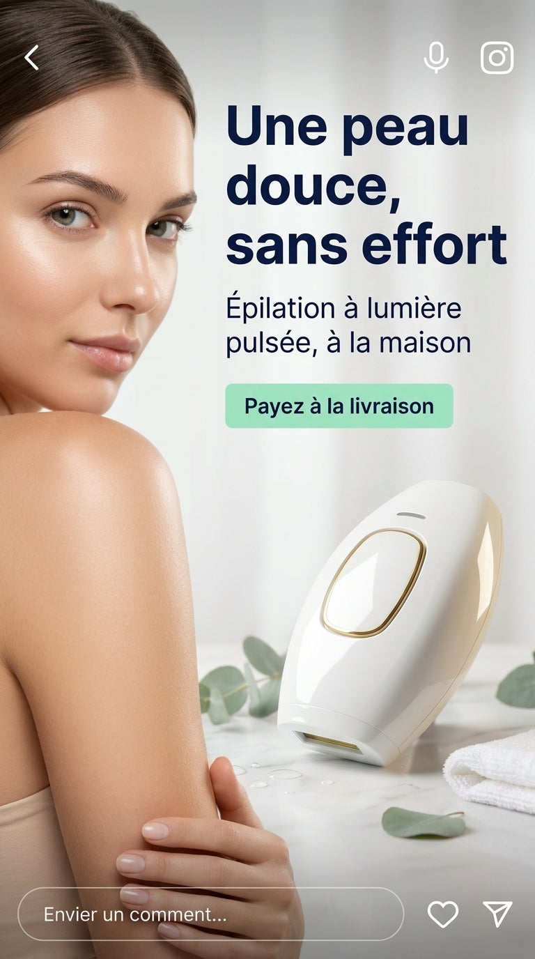 Épilateur IPL Portable — Une Peau Plus Lisse, Chez Vous