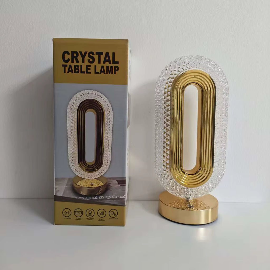 Lampe de table rechargeable LED en acrylique