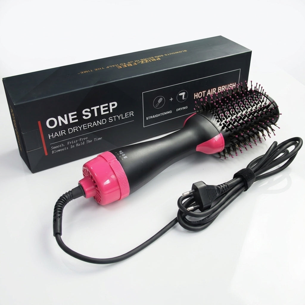 Brosse Soufflante 2-en-1 – Sèche & Lisse les Cheveux | 1200W