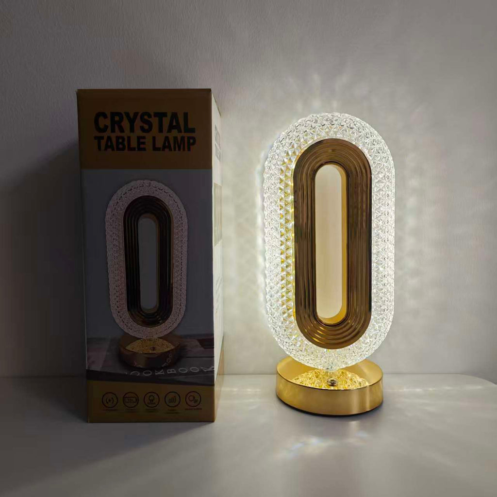 Lampe de table rechargeable LED en acrylique